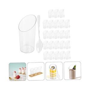 35 Pack Mousse Dessert Cups Elegant Tiramisu Party Supplies Multi-use Cup Spoon‎